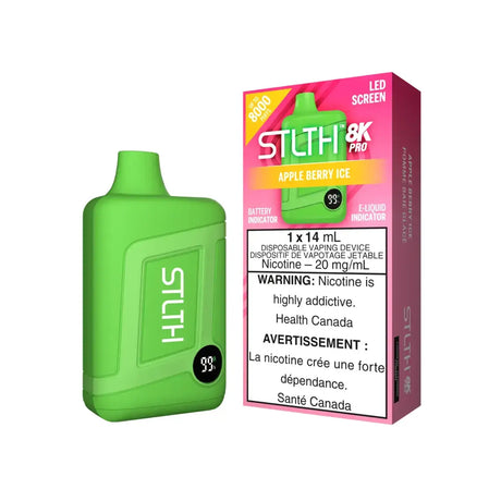 STLTH 8K Pro - Apple Berry Ice - Vape jetable - Vapeshop Mania