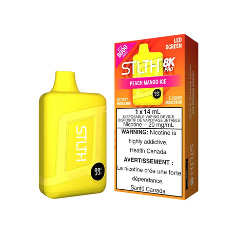 STLTH 8K Pro - Peach Mango Ice - Disposable Vape - Vapeshop Mania