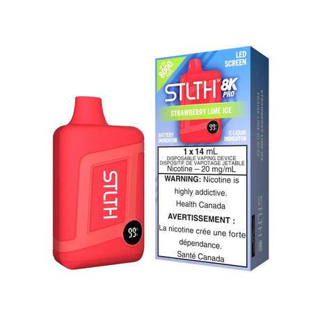 STLTH 8K Pro - Strawberry Lime Ice - Disposable Vape - Vapeshop Mania