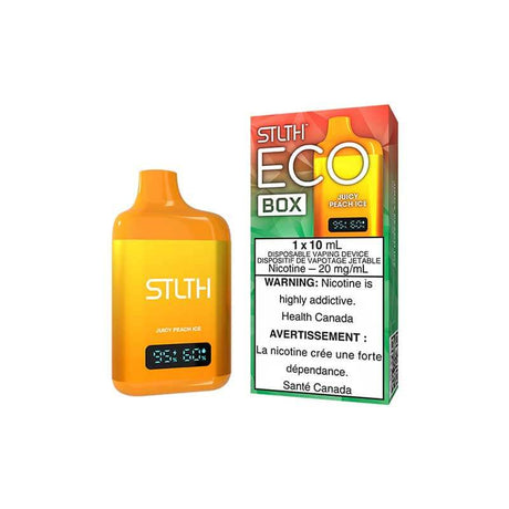 STLTH ECO BOX - Juicy Peach Ice - Disposable Vape - Vapeshop Mania