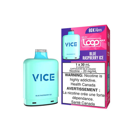 STLTH Loop Max x Vice Pod - Blue Raspberry Ice - Prefilled Pod - Vapeshop Mania