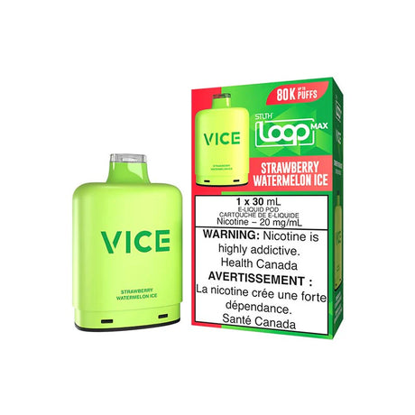 STLTH Loop Max x Vice Pod - Strawberry Watermelon Ice - Prefilled Pod - Vapeshop Mania
