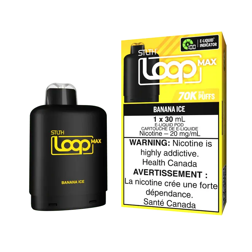STLTH Loop Max Pod - Banana Ice - Pod prérempli - Vapeshop Mania