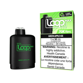 STLTH Loop Max Pod - Pomme verte glacée - Pod prérempli - Vapeshop Mania