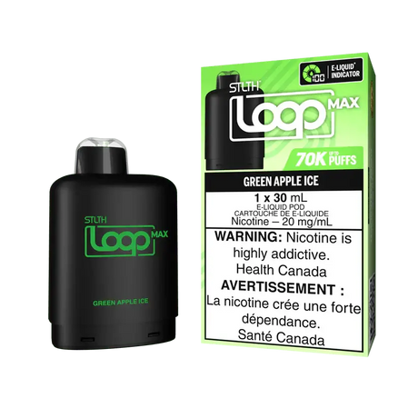 STLTH Loop Max Pod - Green Apple Ice - Prefilled Pod - Vapeshop Mania