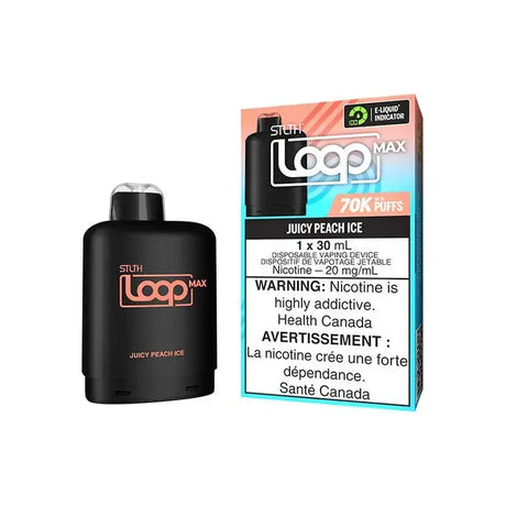 STLTH Loop Max Pod - Juicy Peach Ice - Prefilled Pod - Vapeshop Mania