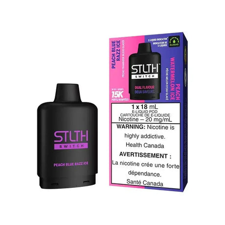 STLTH Switch 15K Pod - Peach Blue Razz Ice & Peach Watermelon Ice