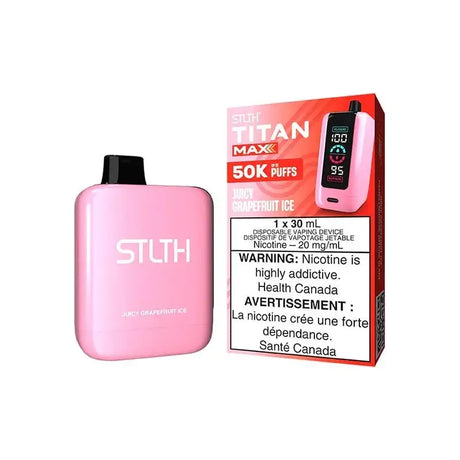 STLTH Titan Max - Pamplemousse juteux glacé - Vape jetable - Vapeshop Mania