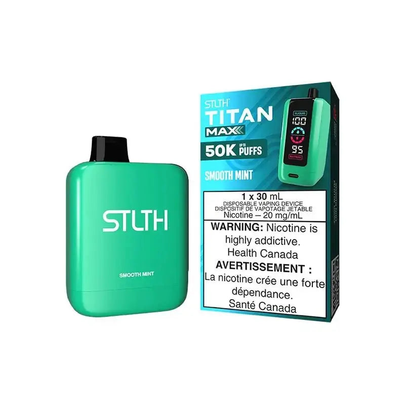 STLTH Titan Max 50K - Smooth Mint - Disposable Vape - Vapeshop Mania