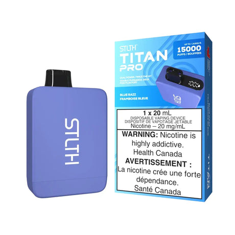 STLTH Titan Pro 15K - Blue Razz - Disposable Vape - Vapeshop Mania