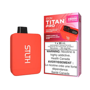 STLTH Titan Pro 15K - Cherry Classic Ice - Disposable Vape - Vapeshop Mania
