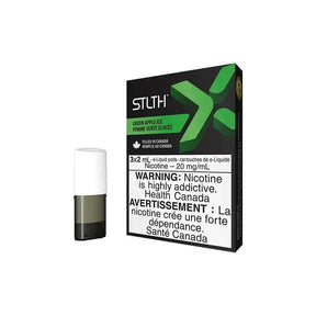 STLTH X Pod 3-Pack - Pomme verte glacée - Pod prérempli - Vapeshop Mania
