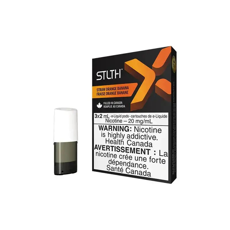 STLTH X Pod 3-Pack - Straw Orange Banana - Prefilled Pod - Vapeshop Mania