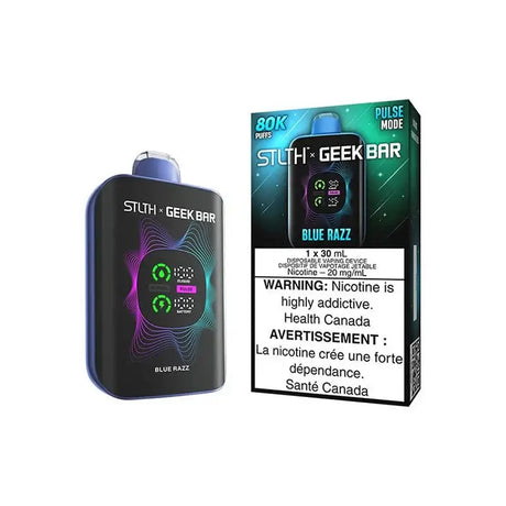 STLTH  Geek Bar - Blue Razz - Vape jetable - Vapeshop Mania