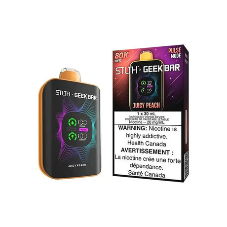 STLTH x Geek Bar 80K - Pêche juteuse - Vape jetable - Vapeshop Mania