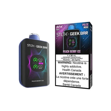 STLTH x Geek Bar 80K - Pêche-baies glacées - Vape jetable - Vapeshop Mania