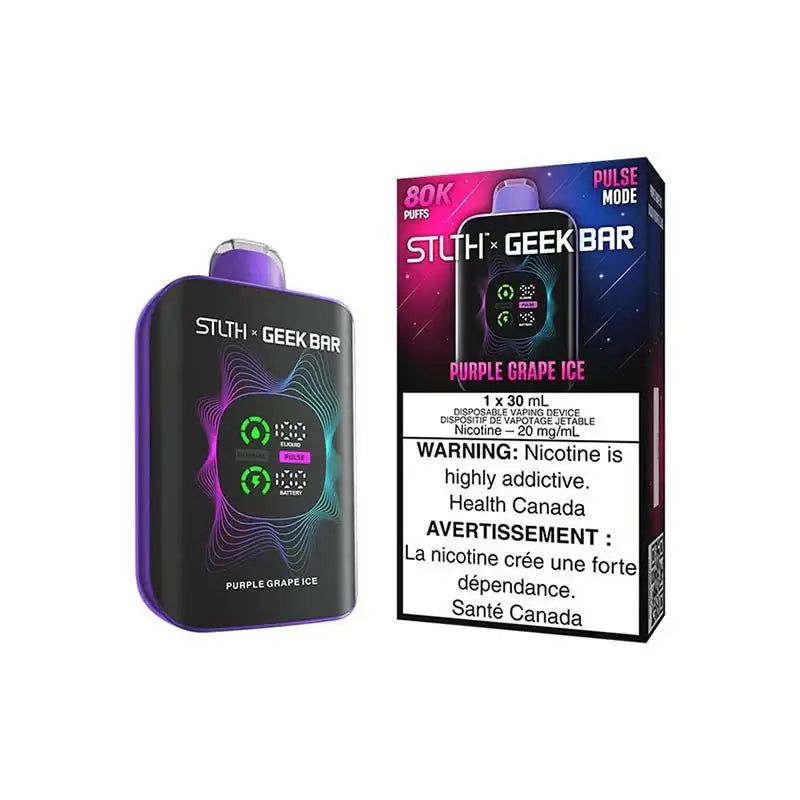 STLTH x Geek Bar 80K - Purple Grape Ice - Disposable Vape - Vapeshop Mania