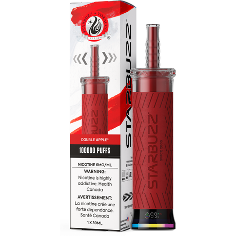 Starbuzz E-Hose 100K - Double Apple - Vape jetable - Vapeshop Mania