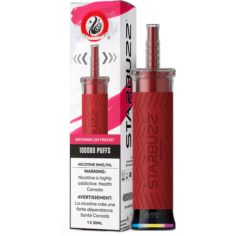 Starbuzz E-Hose 100K - Watermelon Freeze - Vape jetable - Vapeshop Mania