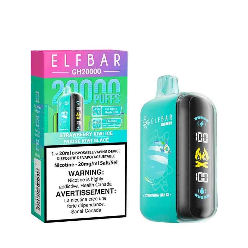 ELF Bar GH20K - Strawberry Kiwi Ice - Disposable Vape - Vapeshop Mania
