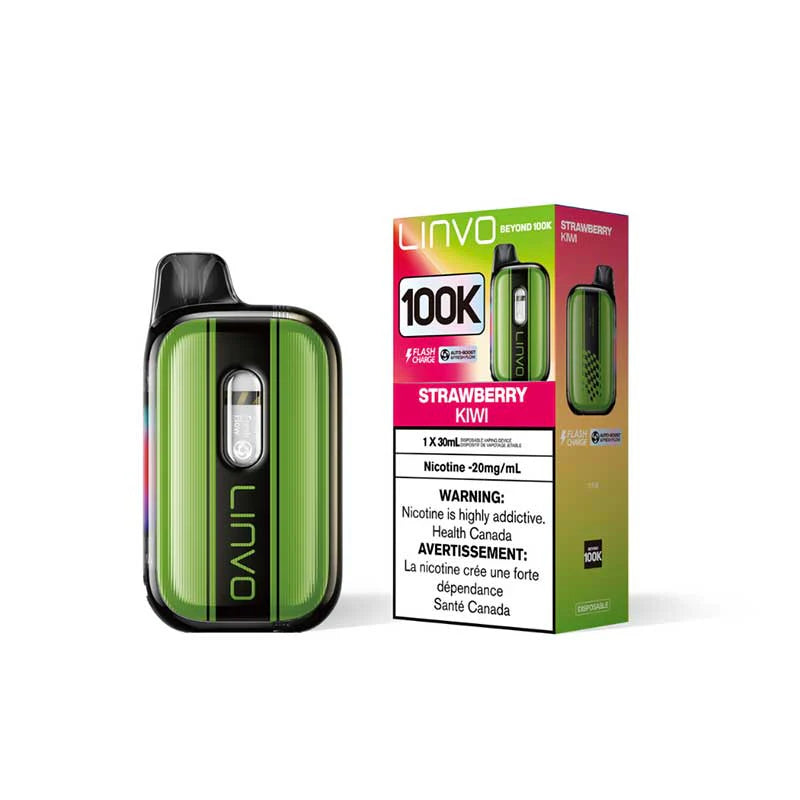 Linvo Beyond 100K - Fraise-kiwi - Cigarette électronique jetable - Vapeshop Mania