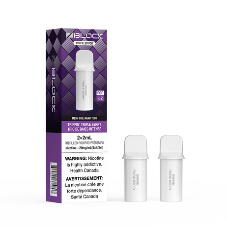 ZBlock 2mL Pod 2-Pack - Trippin Triple Berry - Prefilled Pod - Vapeshop Mania