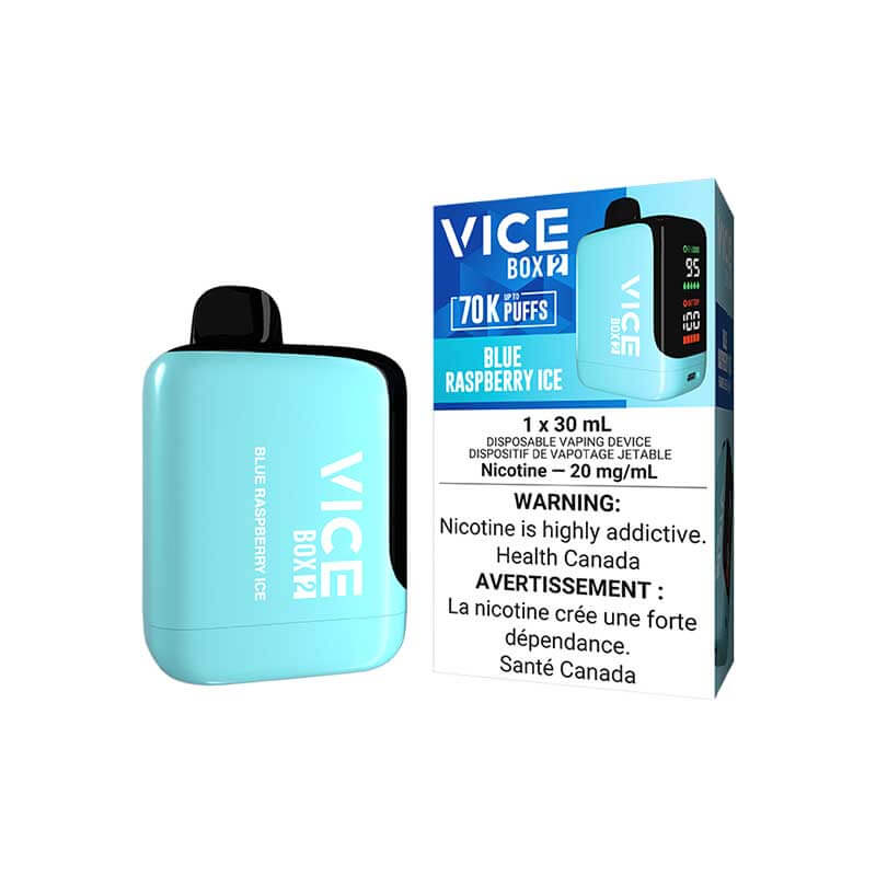 Vice Box 2 70K - Blue Raspberry Ice - Vape jetable - Vapeshop Mania