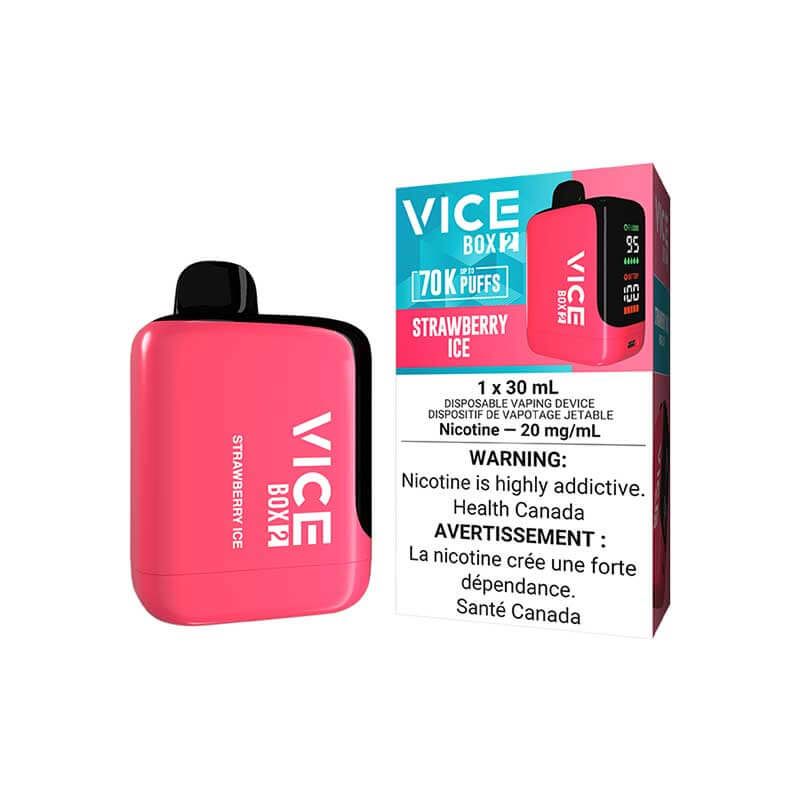 Vice Box 2 70K - Strawberry Ice - Disposable Vape - Vapeshop Mania
