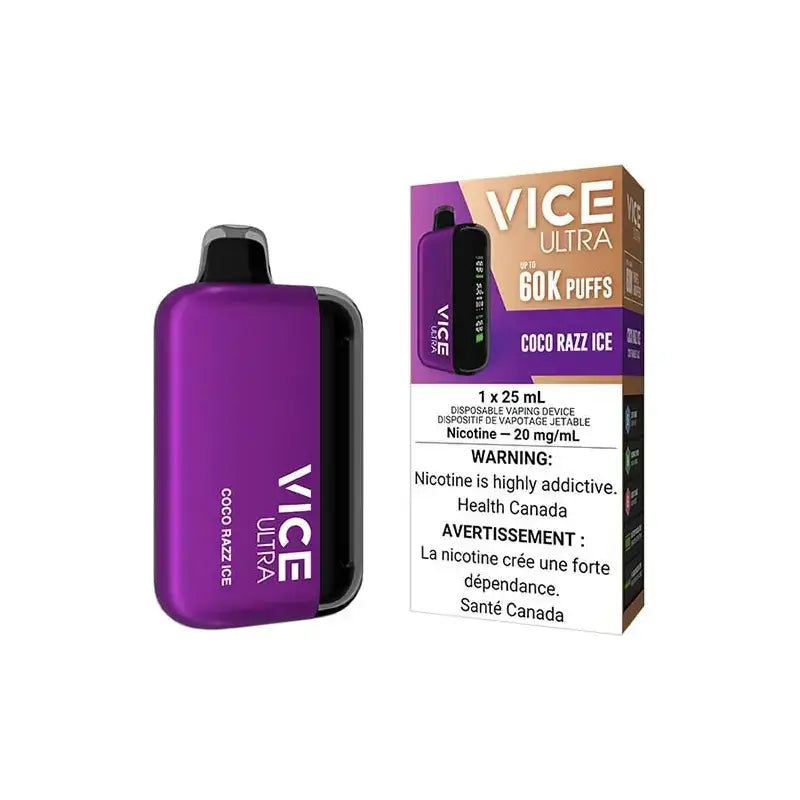 Vice Ultra 60K - Coco Razz Ice - Vape jetable - Vapeshop Mania