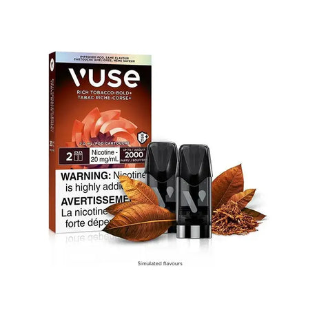 Vuse Pod 2-Pack - Rich Tobacco BOLD+ - Prefilled Pod - Vapeshop Mania