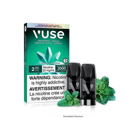 Vuse Pod 2-Pack - Spearmint BOLD+ - Prefilled Pod - Vapeshop Mania