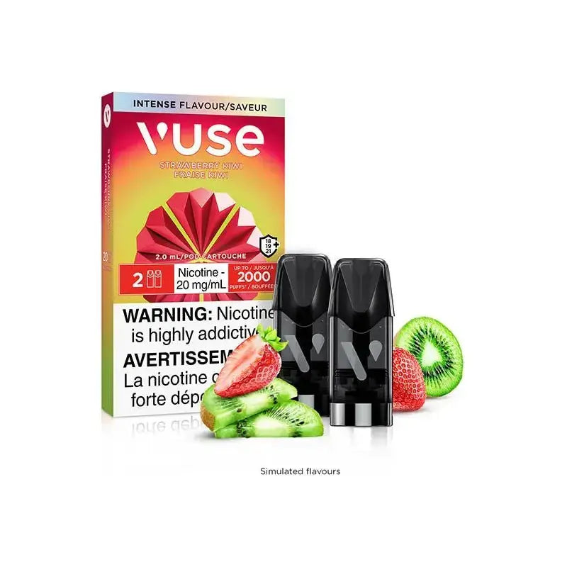 Vuse Pod 2-Pack - Fraise Kiwi - Pod prérempli - Vapeshop Mania