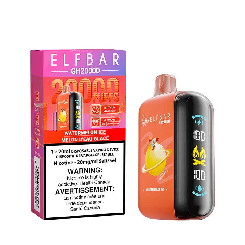 ELF Bar GH20K - Watermelon Ice - Disposable Vape - Vapeshop Mania