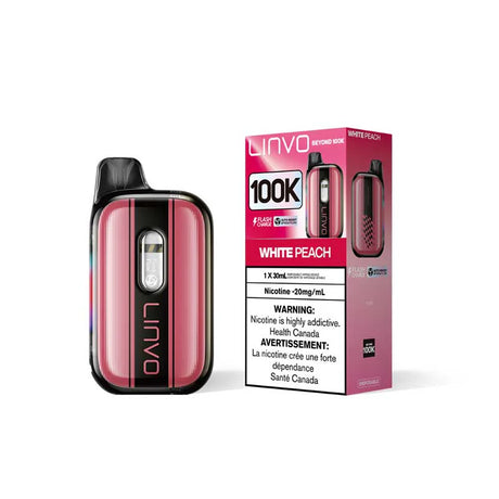 Linvo Beyond 100K - Pêche blanche - Cigarette électronique jetable - Vapeshop Mania