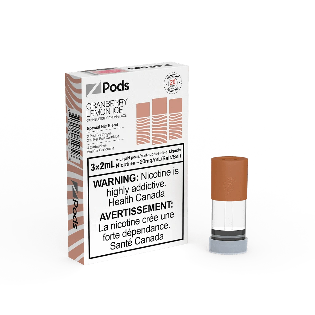 Z Pods Pod 3-Pack - Cranberry Lemon Ice - Prefilled Pod - Vapeshop Mania