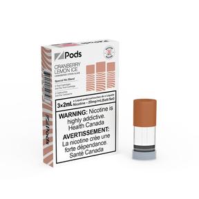 Z Pods STLTH Compatible Pod 3-Pack - Cranberry Lemon Ice - Prefilled Pod - Vapeshop Mania
