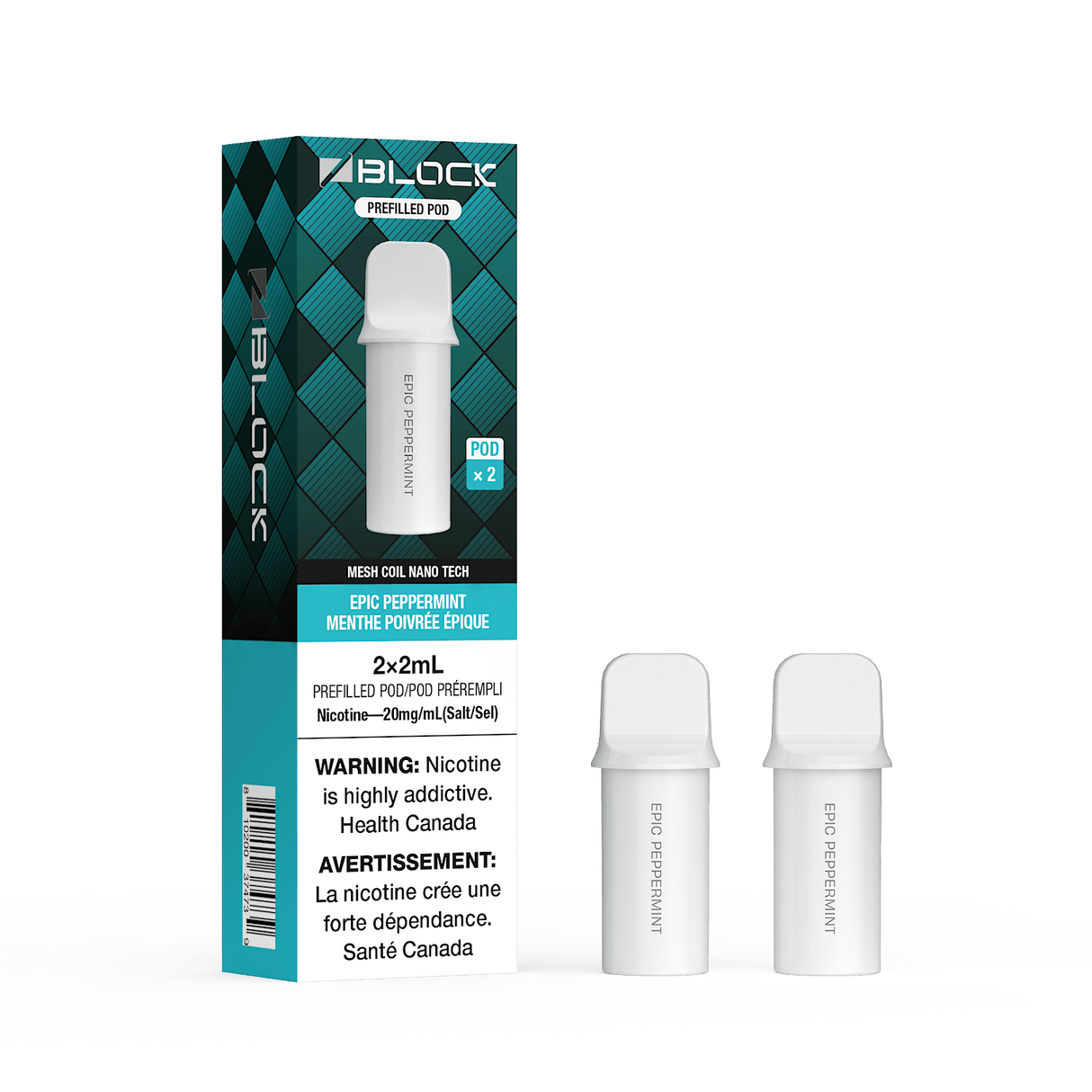 ZBlock 2mL Pod 2-Pack - Epic Peppermint