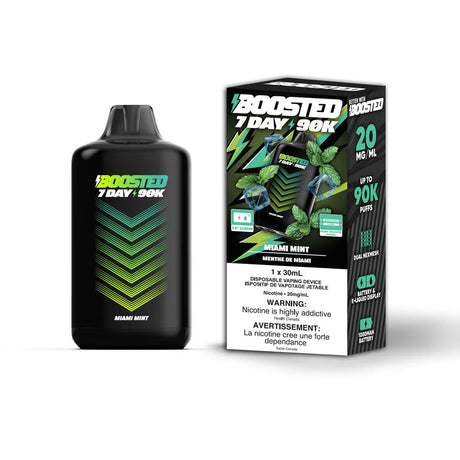 BOOSTED - Boosted 7 Day 90K Disposable - Miami Mint - Psycho Vape