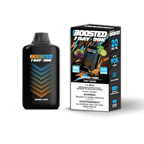 BOOSTED - Boosted 7 Day 90K Disposable - Voltage Twist - Psycho Vape