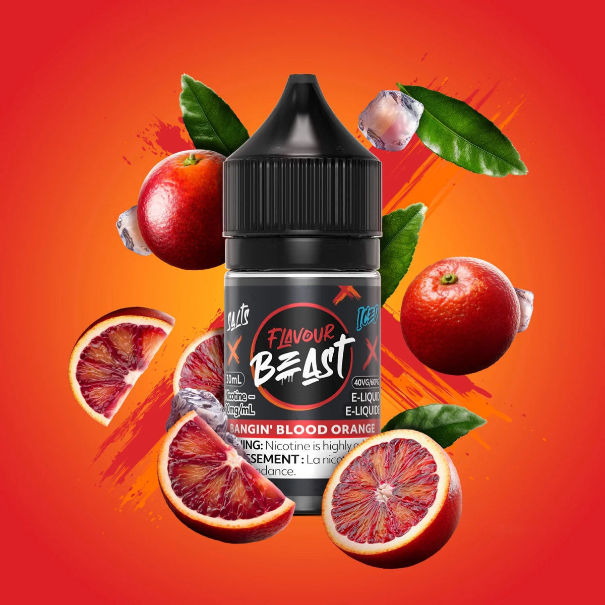 Bangin Blood Orange Iced by Flavour Beast - Salt Nic Vape Juice - Vapeshop Mania