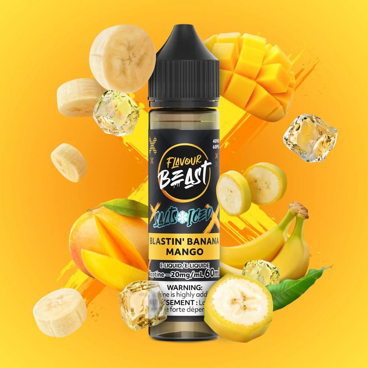 Blastin' Banana Mango Iced by Flavour Beast - Salt Nic Vape Juice - Vapeshop Mania