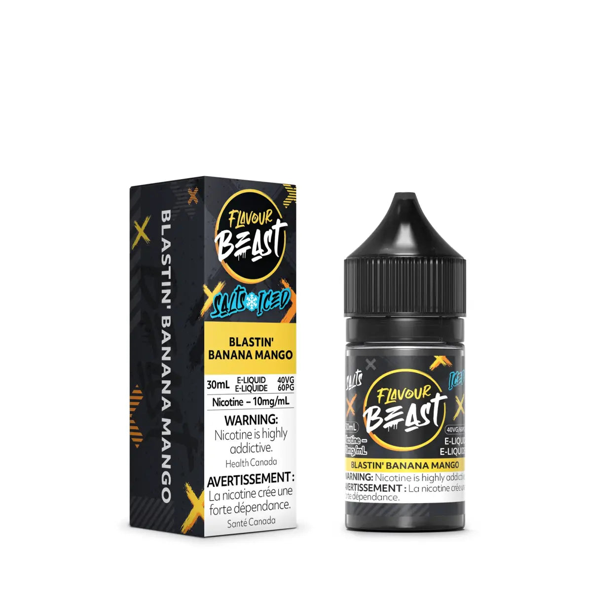 Blastin' Banana Mango Iced by Flavour Beast - Salt Nic Vape Juice - Vapeshop Mania
