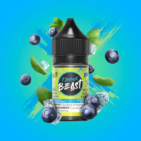 Blessed Blueberry Mint Iced by Flavour Beast - Salt Nic Vape Juice - Vapeshop Mania