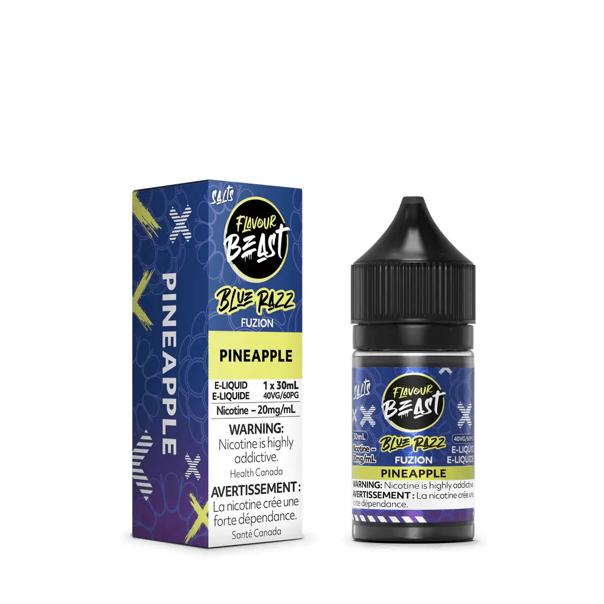 Blue Razz Fuzion Pineapple by Flavour Beast - Salt Nic Vape Juice - Vapeshop Mania