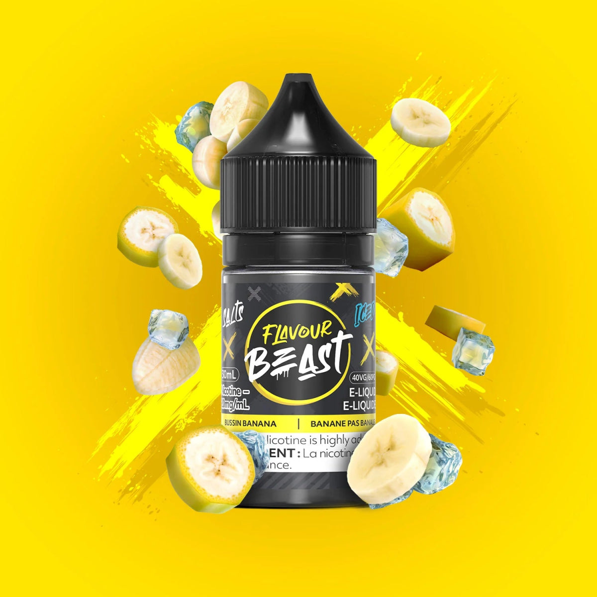 Bussin Banana Iced by Flavour Beast - Salt Nic Vape Juice - Vapeshop Mania