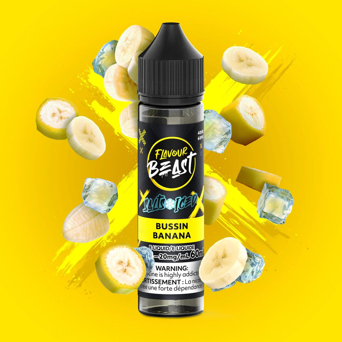 Bussin Banana Iced by Flavour Beast - Salt Nic Vape Juice - Vapeshop Mania