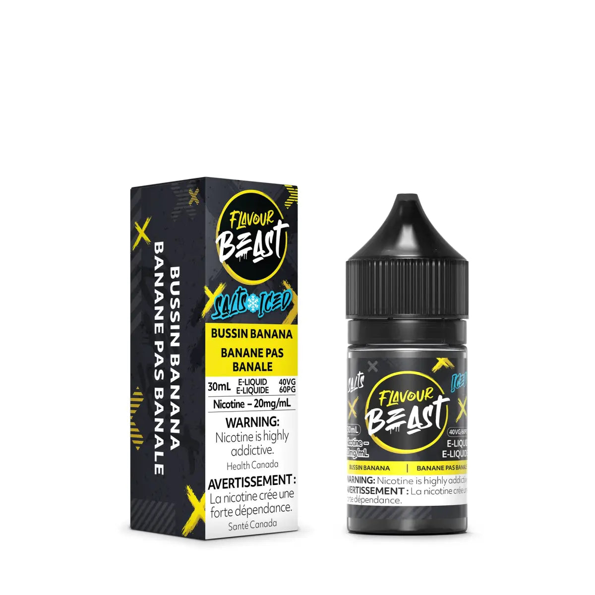 Bussin Banana Iced by Flavour Beast - Salt Nic Vape Juice - Vapeshop Mania