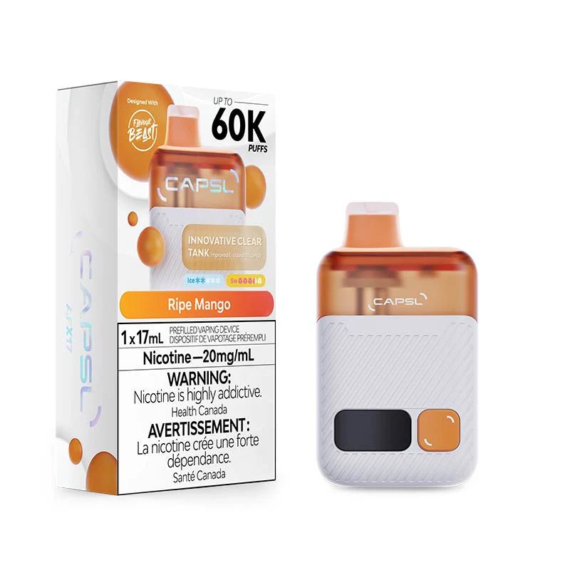 Shop CAPSL 60K Disposable by Flavour Beast - Ripe Mango - at Vapeshop Mania