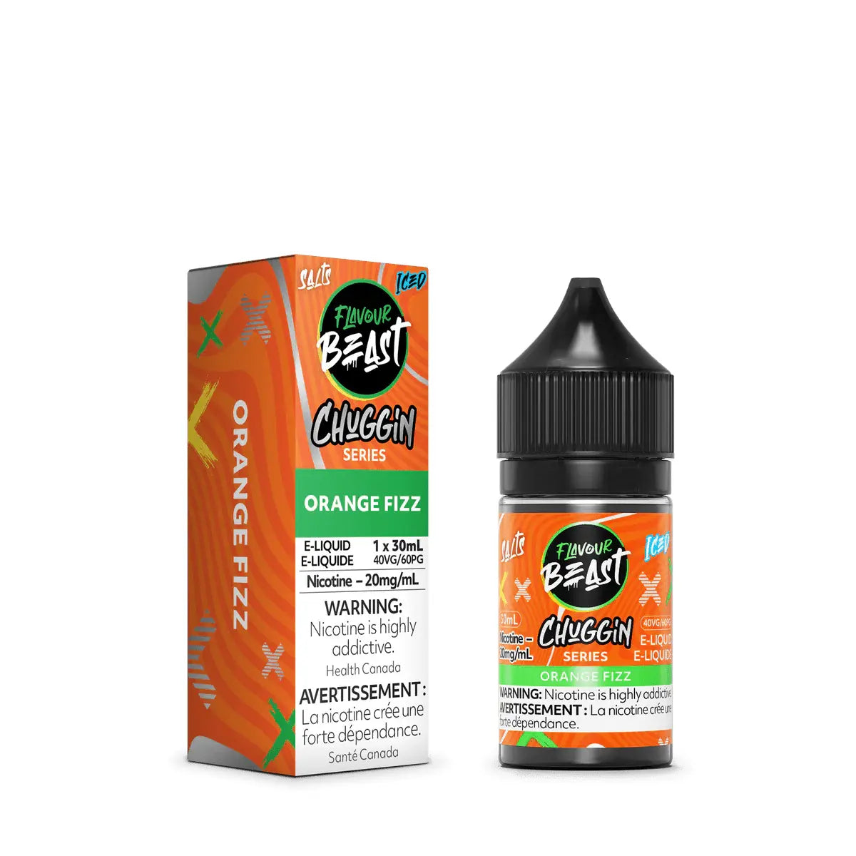 Chuggin Orange Fizz Iced by Flavour Beast - Salt Nic Vape Juice - Vapeshop Mania
