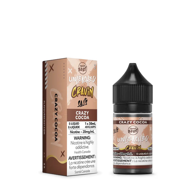 Crazy Cocoa by Flavour Beast Unleashed Cravin - Salt Nic Vape Juice - Vapeshop Mania